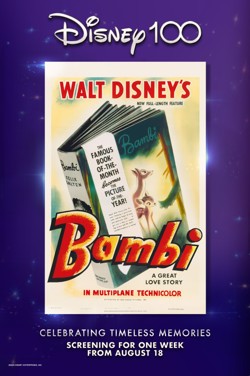 Disney 100: Bambi (1942) poster