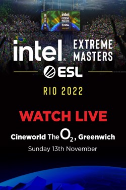 Intel Extreme Masters ESL Rio 2022 + Concessions poster