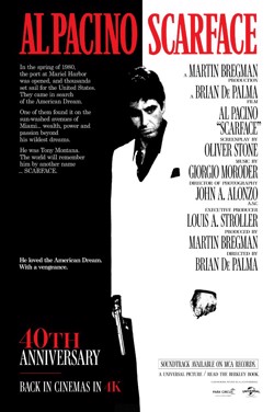 Scarface (40th Anniversary) poster