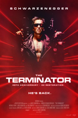 The Terminator (40th Anniversary Re-Issue) poster