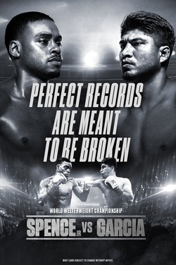 Errol Spence Jr. vs. Mikey Garcia poster