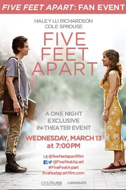Five Feet Apart Fan Event poster