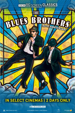 Blues Brothers (1980) 40th Anniversary TCM poster