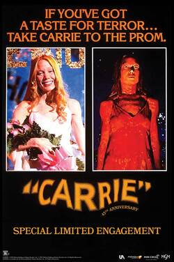 Carrie 45th Anniversary poster