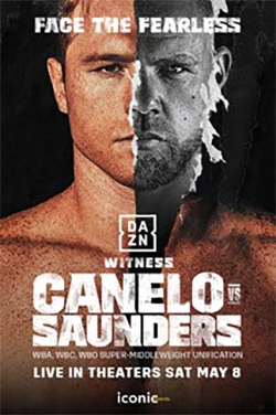 DAZN: Canelo vs. Saunders poster