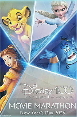 Disney 100 Years of Wonder New Year's Day Marathon poster