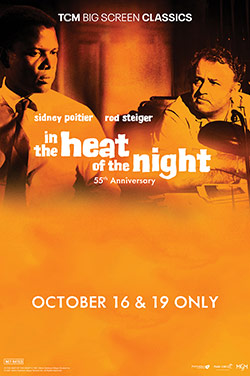In the Heat of Night 55th Anniversary by TCM poster