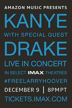 Kanye with Special Guest Drake Live In Concert poster