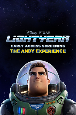 Lightyear Early Access Screening: Andy Experience poster