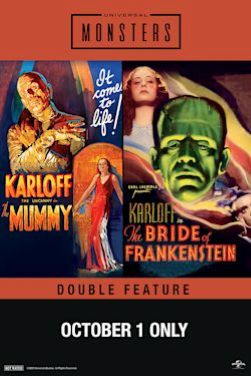 Mummy (1932) & Bride of Frankenstein (1935) poster