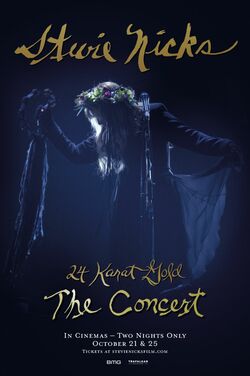 Stevie Nicks 24 Karat Gold the Concert poster
