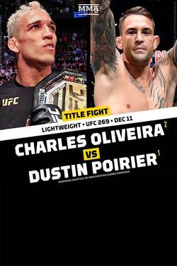 UFC 269: Oliveira vs. Poirier poster