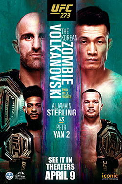 UFC 273: Volkanovski vs. The Korean Zombie poster