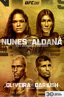 UFC 289: Nunes vs. Aldana 3 poster