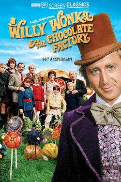 Willy Wonka & Chocolate Factory 50th Anniv TCM poster